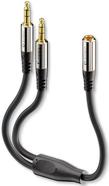 PureLink sonero 2x cavo adattatore per cuffie da 3,5 mm a 3,5 mm (4 pin) 0,25 m