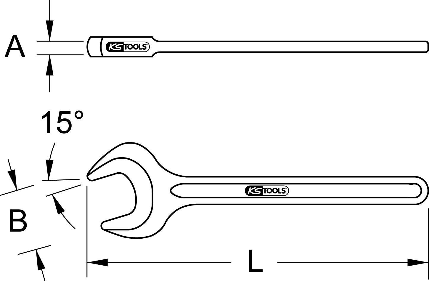 Avvitatore ad impulsi ad apertura singola KS TOOLS, 41 mm (517.0541)