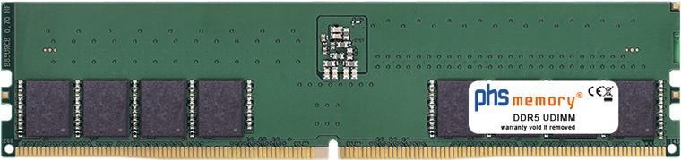 PHS-memory 48GB RAM Speicher kompatibel mit Captiva Highend Gaming I67-405 DDR5 UDIMM 4800MHz PC5-38400-U (SP512046)