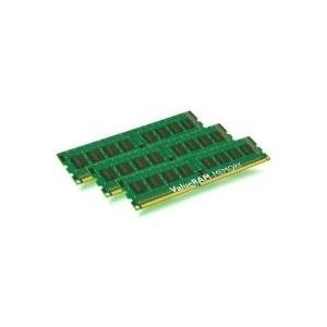 Kingston ValueRAM - Memory - 24 GB : 3 x 8 GB - DIMM 240-PIN - DDR3 - 1333 MHz / PC3-10600 - CL9 - 1.5 V - ungepuffert - nicht-ECC (KVR13N9K3/24)