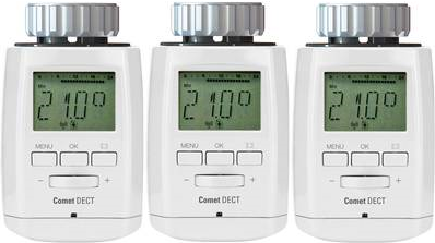 Eurotronic Funk-Heizkörperthermostat elektronisch 3er Set