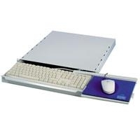 apraNET - Rack-Tastaturschublade - Hellgrau, RAL 7035 - 1U - 48.3 cm (19)
