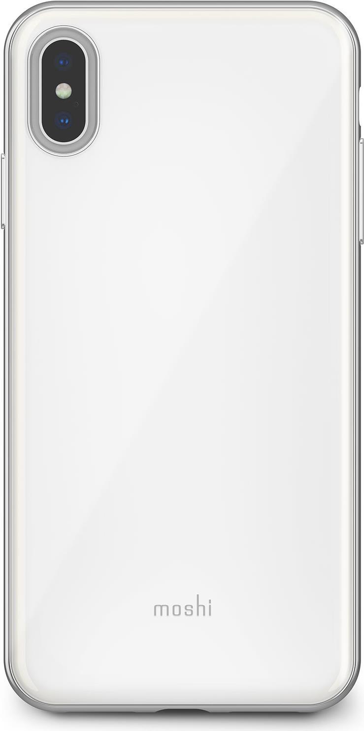 Moshi iGlaze Handy-Schutzhülle Rand Silber - Weiß (99MO113102)