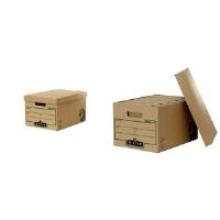 Fellowes PROMO Große Archiv-/Transportbox R-Kive EARTH 10 + 2 GRATIS, braun, aus 100% recyceltem Karton, für Format (4470707)