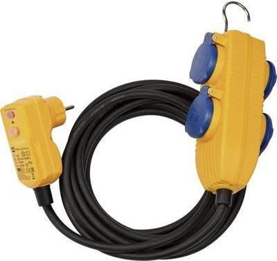 Brennenstuhl 1168730010 Outdoor 4AC-Ausgänge 10m Blau - Orange Verlängerungskabel (1168730010)