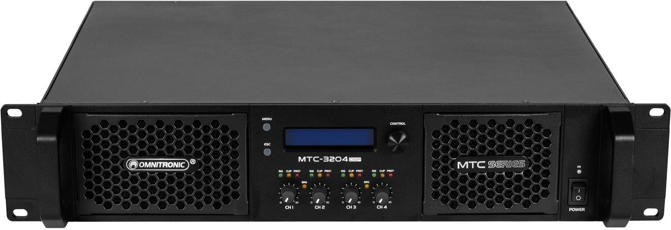 OMNITRONIC MTC-3204DSP 4-Kanal Endstufe mit DSP (10452431)
