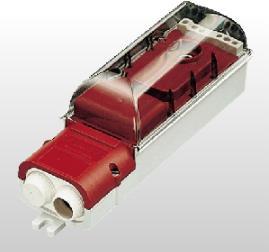 Mennekes 10895 Erdkabel-Übergangskasten m. Rauchglasdeckel 1xD01 (10895)