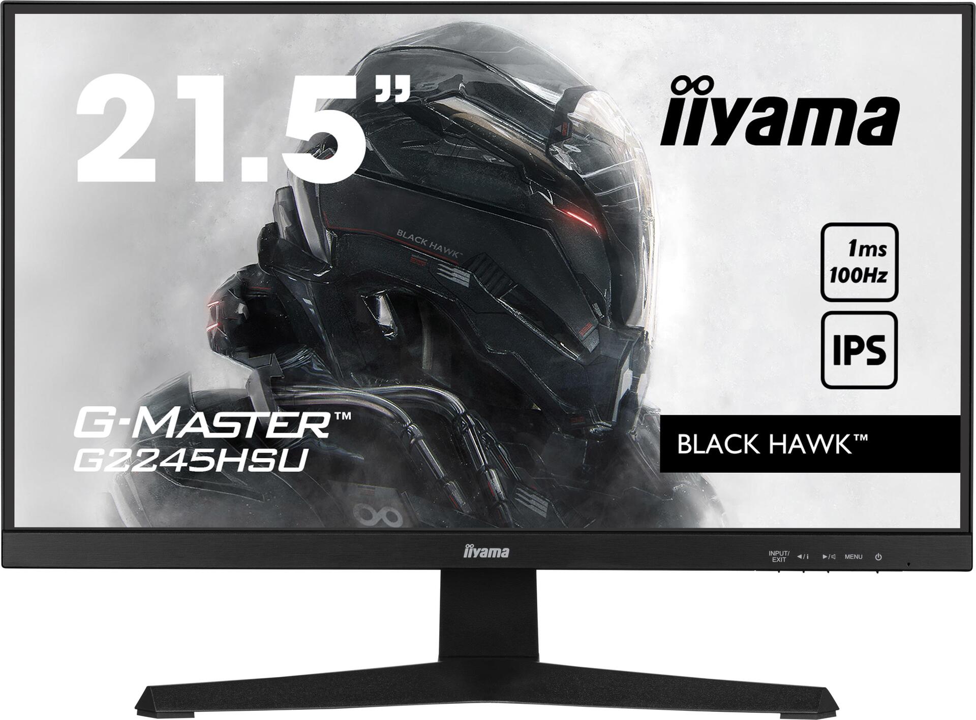 iiyama G-MASTER G2245HSU-B1 Monitor PC 559 cm 22 1920 x 1080 Pixel Full HD LED Nero (iiyama G-Master G2245HSU-B1 21.5' IPS pane