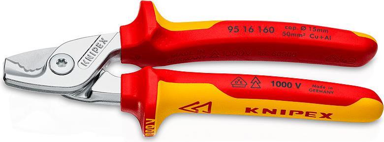 Tagliacavi KNIPEX StepCutÂ® 160 mm, VDE