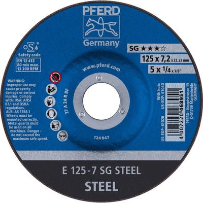 PFERD Schruppscheibe A R SG STA D.125x7,2mm gekr. 22,23mm PFERD (62212626)