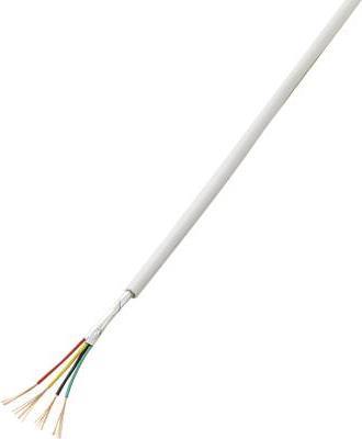 TRU COMPONENTS Alarmkabel LiYY 6 x 0.22 mm² Weiß 1571729 50 m (1571729)