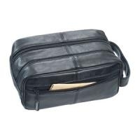 Alassio Kulturtasche, aus Soft-Nappaleder, schwarz (44000)
