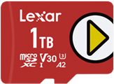 Lexar PLAY microSDXC UHS-I Card 512 GB Classe 10 (512GB Lexar PLAY microSDXC UHS-I cards, up to 150MB/s read)