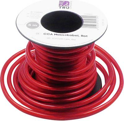 TRU COMPONENTS 1568965 Massekabel 1 x 2.50 mm² Rot 5 m (1568965)