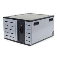 Ergotron Zip12 Charging Desktop Cabinet - Schrankeinheit für 12 Tablets / Notebooks - Stahl - Schwarz, Silber - Bildschirmgröße: bis zu 35,6 cm (bis zu 35,60cm (14)) (DM12-1012-2)