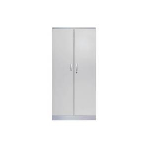 STAHLSCHRANK SILBER/LICHTGRAU (100123)