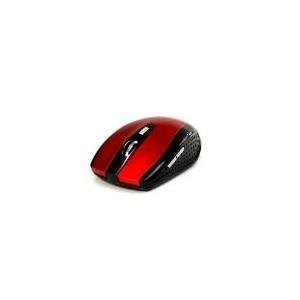 Media-Tech Raton Pro R MT1113R - Maus - rechts- und linkshändig - optisch - 5 Tasten - kabellos - 2.4 GHz - kabelloser Empfänger (USB) - Rot