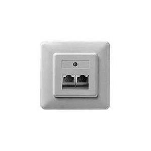 Kräcker - Anschlussdose, unterputz - Pearl White, RAL 1013 - 2 Ports (1-628.63.5.00)