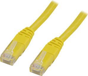 Deltaco UTP Cat6 cavo di rete Giallo 1 m (DELTACO patchkabel - 1 m - gul)