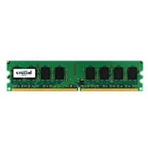Crucial - Memory - 1 GB - DIMM 240-PIN - DDR2 - 800 MHz / PC2-6400 - CL6 - 1.8 V - ungepuffert - nicht-ECC - für ASRock 4CoreN73, ALiveNF7G, ASUS Commando Republic of Gamers, M2N, M2N32, Maximus Formula (CT12864AA800)