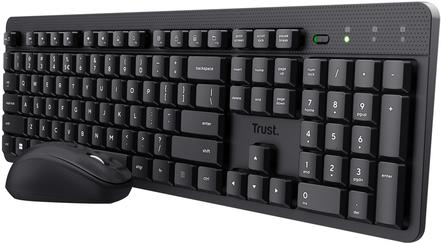 Trust Ody II Tastiera Mouse Incluso Office RF Wireless QWERTZ Tedesco Nero (25021)