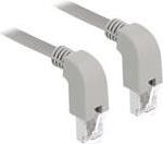 DeLOCK - Patch-Kabel - RJ-45 (M) nach unten gewinkelt bis RJ-45 (M) nach unten gewinkelt - 2 m - SF/UTP - CAT 5e - halogenfrei - Grau
