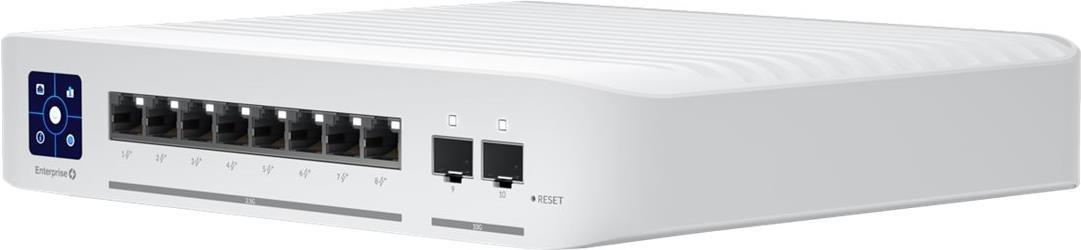 Ubiquiti UniFi Enterprise - Switch - L3 - managed - 8 x 10/100/1000/2.5G (PoE+) + 2 x 1 Gigabit/10 Gigabit SFP+ (Uplink) - Desktop - PoE+ (120 W)