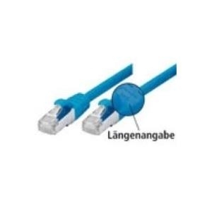 Tecline SF/UTP Cat5e - 0.5m - RJ-45 - RJ-45 - Maschio/Maschio - Cat5e - SF/UTP (S-FTP) - Blu (70800B)