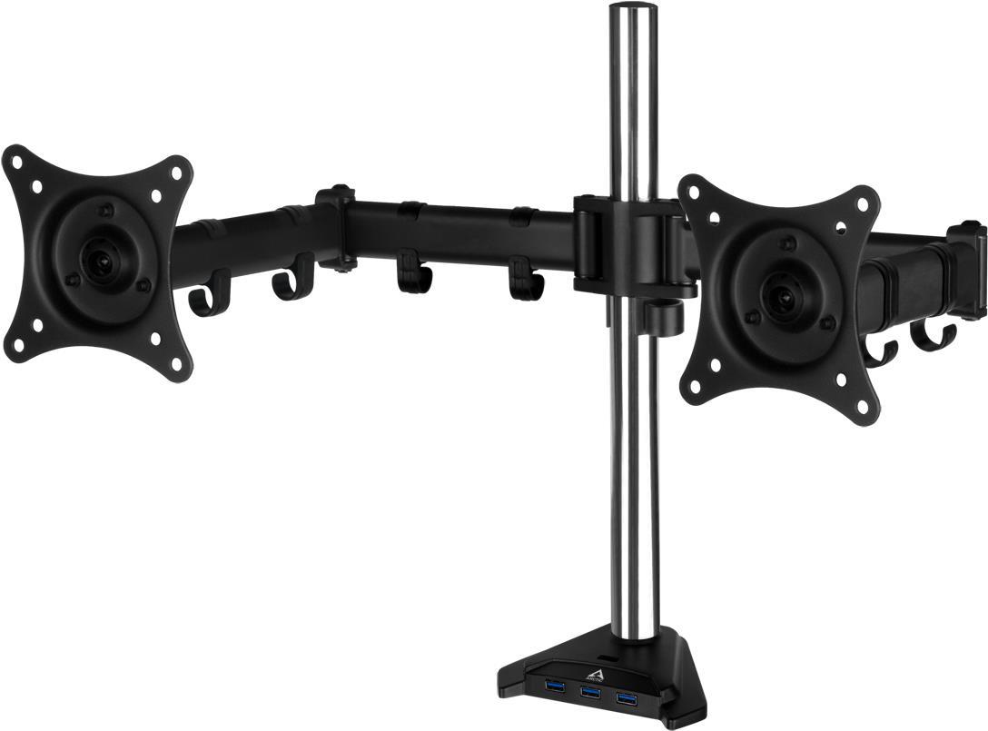 Dis Acc Mount Arctic Z1 Pro (Matt Black Coating) GEN 3 monitor arm +4Port USB3.0 Dual (AEMNT00050A) Dis Acc Mount Arctic Z1 Pro (Matt Black Coating) GEN 3 monitor arm +4Port USB3.0 Dual (AEMNT00050A)