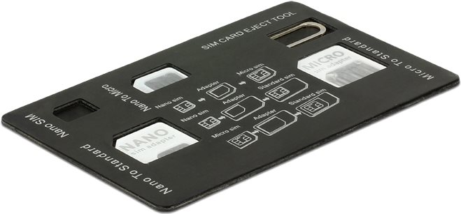 Delock Set di adattatori per schede SIM 4 in 1