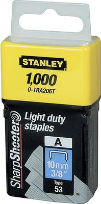 Stanley by Black & Decker Klammern Typ A 10mm 1000 St. 1 St. 1-TRA206T (1-TRA206T)