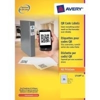 Avery L7120 - Permanente, selbstklebende Papieretiketten - weiß - 35 x 35 mm 875 Etikett(en) (25 Bogen x 35) (L7120-25)