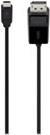 Belkin - USB-/DisplayPort-Kabel - USB-C (M) bis DisplayPort (M) - 1.8 m - 4K Unterstützung - Schwarz