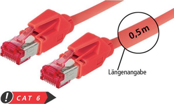 exertis Connect - Patch-Kabel - RJ-45 (M) bis RJ-45 (M) - 1.5 m - SFTP - CAT 6 - halogenfrei - Rot