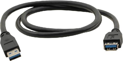 Kramer Electronics USB-A (M) to USB-A (F) 3.0 - 1.6m 1.6m USB A USB A Männlich Weiblich Schwarz USB Kabel (96-02310006)