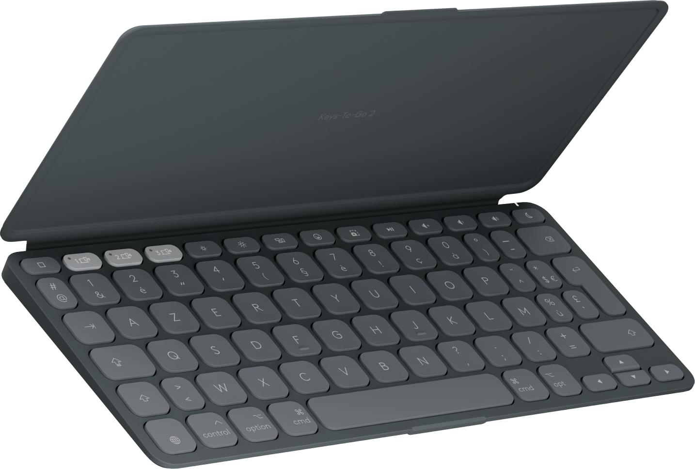 Logitech Keys-To-Go 2 tastiera Universale Bluetooth AZERTY Francese Grafite