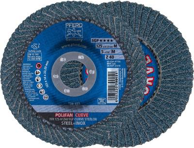 PFERD Lamellenschleifscheibe POLIFAN-CURVE M ZK K.40 D.125mm Pferd (67689052)