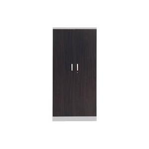 STAHLSCHRANK SILBER/WENGE (100120)