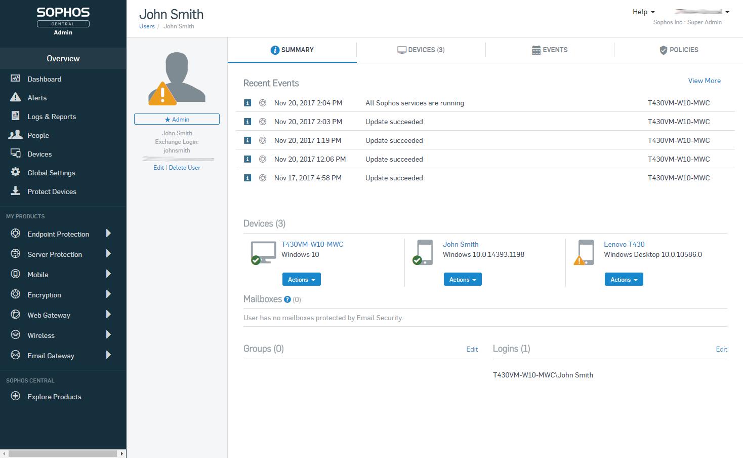 Sophos Mobile Control Advanced - Abonnement-Lizenzerweiterung (1 Monat) - 1 Benutzer - Volumen - 25-49 Lizenzen - Pocket PC, Android, iOS, Windows Phone (MCAF0CTAA)