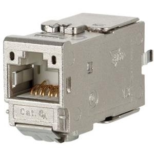 BTR C6Amodul Anschlussbuchse, Cat 6A, 180° Zum Einbau in Modulträger, Datendosen oder IP 44 Aufputzgehäuse (130B11-E)