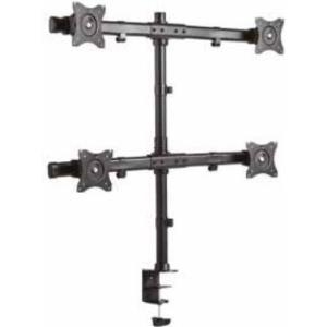HAGOR M Table Mount KB Quad - Tischhalterung für 4 LCD-Anzeigen - Schwarz - Bildschirmgröße: 33-68,6 cm (13-27) (7419)