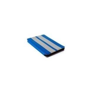 MODECOM CALIFORNIA LITTLE RACE - Flip-Hülle für Tablet - Polyurethan - Grau, Blau - für Apple iPad mini, iPad mini 2, 3