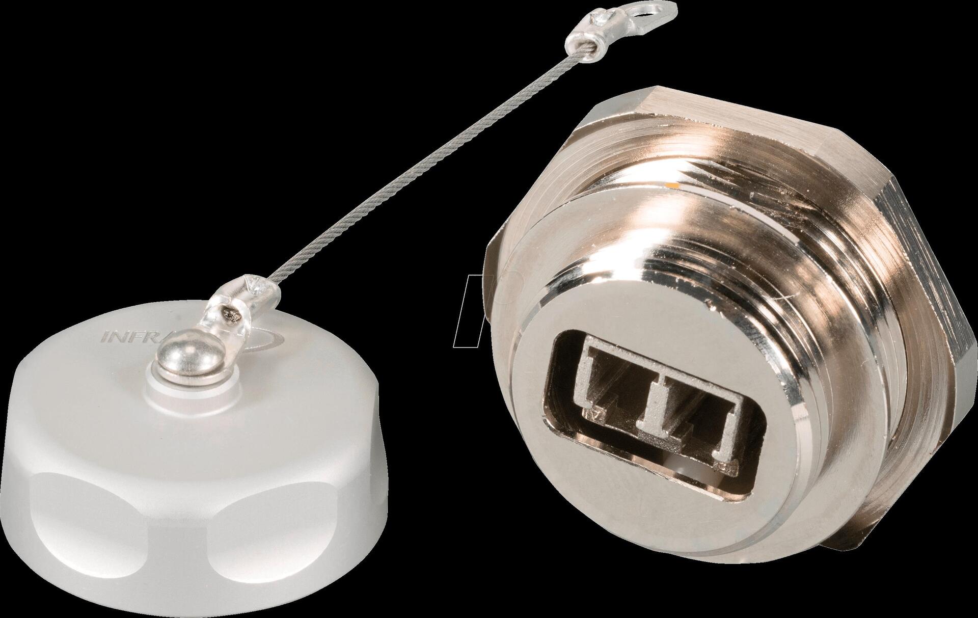 IP67 Durchführungskupplung, LC Duplex, Metallausführung Keramikhülse (IP67DFKLCDM)