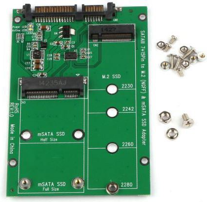 Coreparts Microstorage - Schnittstellenadapter - mSATA, M.2 - M.2 Card / mSATA - SATA 6Gb/s (MSNX1100)