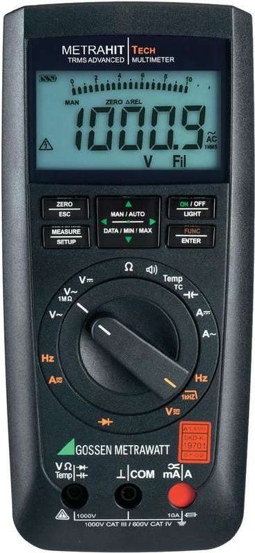 GOSSEN METRAWATT Hand-Multimeter digital METRAHIT TECH DAkkS kalibriert CAT III 1000 V, CAT IV 600 V (M243A)