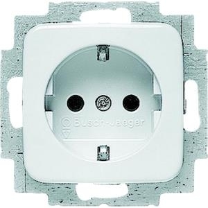 BJ - Reflex SI - Schuko Steckdosen-Einsatz *alpinweiss* (20EUC-214)