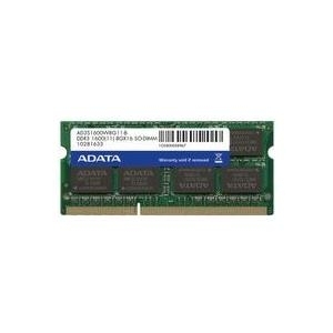 Adata Premier Series - DDR3 - 8 GB - SO-DIMM, 204-polig - 1600 MHz / PC3-12800 - CL11 - 1.5 V - ungepuffert - nicht-ECC (AD3S1600W8G11-R)