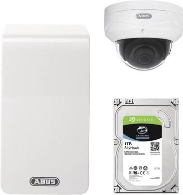 ABUS TVVR36511D - NVR + Kamera(s) - drahtlos, verkabelt - LAN 10/100, Wi-Fi - 6 Kanäle - 1 x 1 TB - 1 Kamera(s) - Dome - CMOS