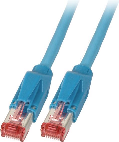 RJ45 Patchkabel 2x TM21 Daetwyler 1200 MHz 0,5 Meter Blau (K8708BL.0,50)