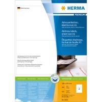HERMA Special - Selbstklebende Adressetiketten (matt) - weiß - 148 x 105 mm 800 Etikett(en) (400 Bogen x 2) (8691)